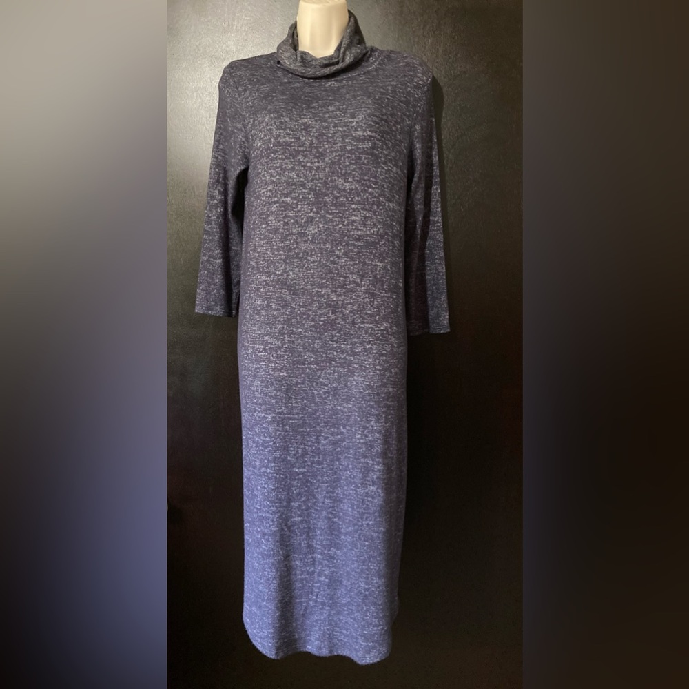 Bobeau cowl collar long tunic maxi dress